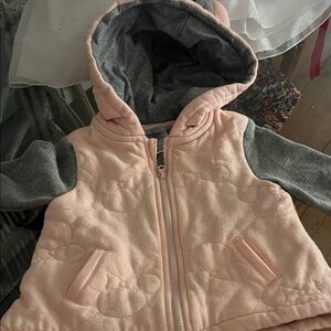 Disney Pink and Gray Hooded Jacket for Kids